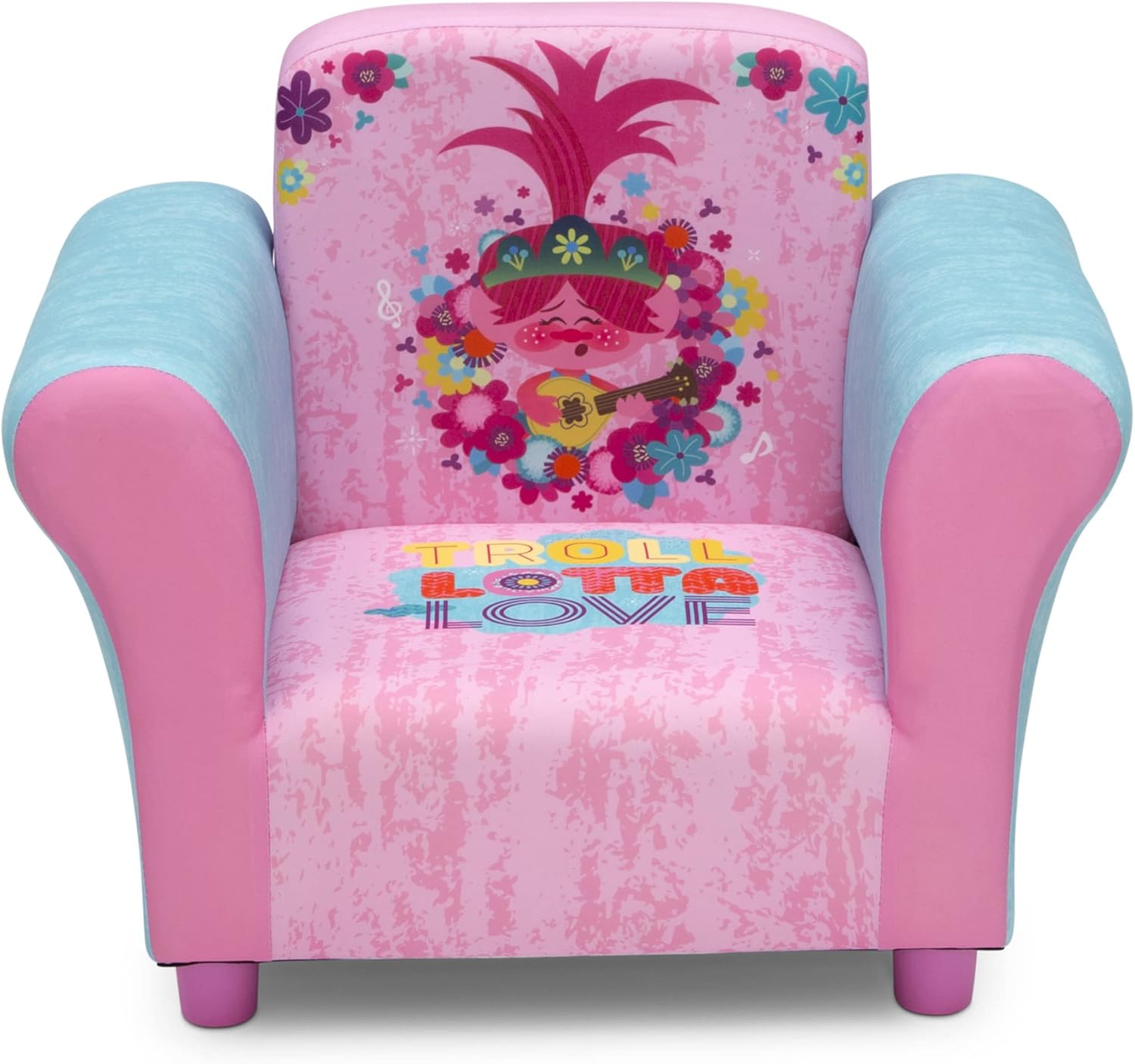 Delta Children Upholstered Chair for Trolls World Tour Fans