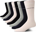 Calvin Klein Men's Dress Socks 8 Pack - Comfortable Breathable Crew