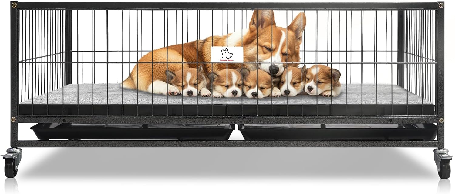 Homey Pet Whelping Box for Dogs: Safe and Spacious Design