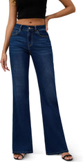 FLYING BANANA High Rise Wide Leg Baggy Stretchy Jeans - Flattering Fit