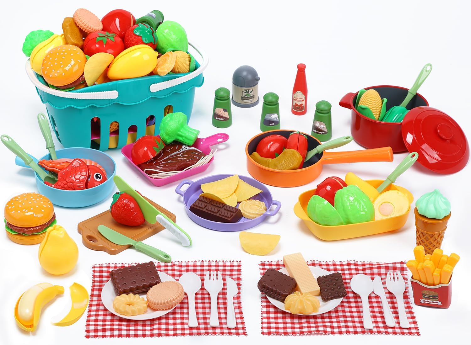 CUTE STONE Kids Cooking Playset - Interactive Learning Fun!