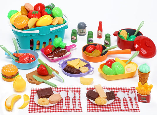 CUTE STONE Kids Cooking Playset - Interactive Learning Fun!