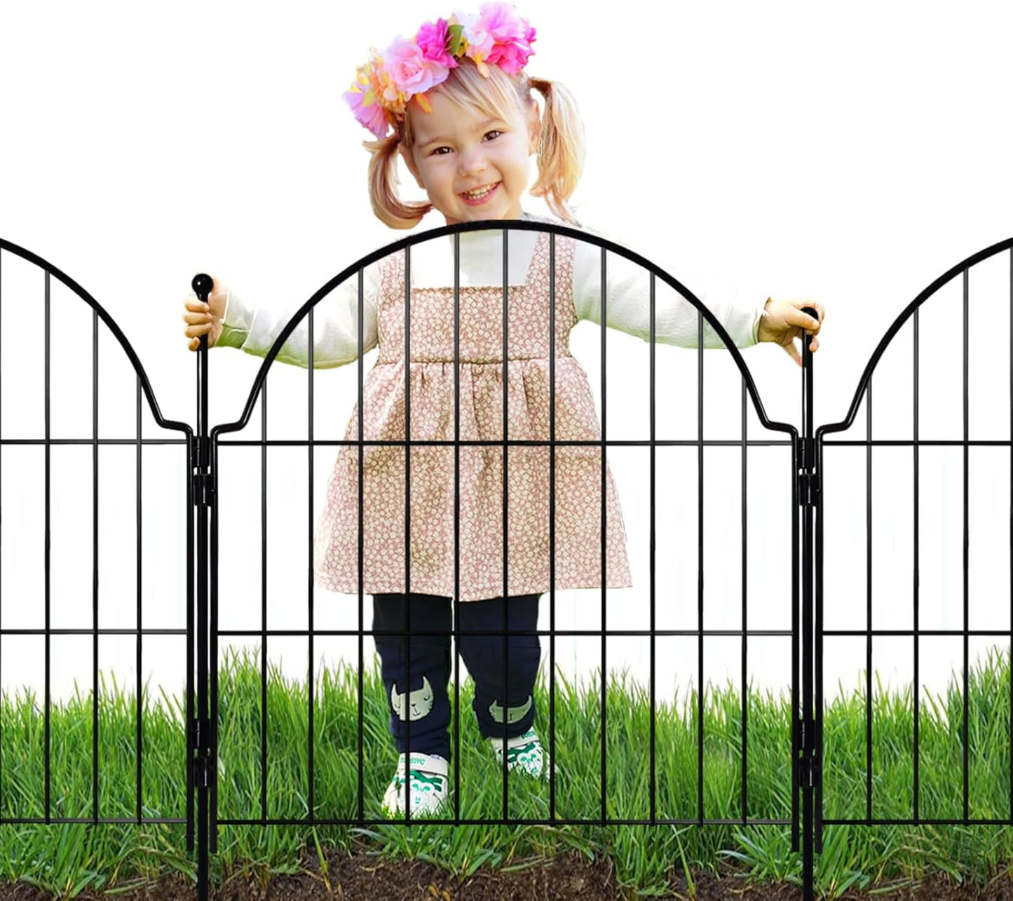 Decorative Metal Garden Fence Panels for Easy Outdoor Setup