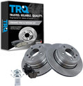 TRQ Rear Brake Pad & Rotor Kit Compatible with BMW 5-Series - Direct