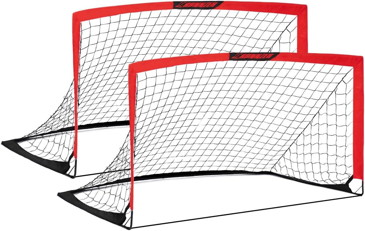 Kids Soccer Goal Set of 2 for Backyard Fun and Practice