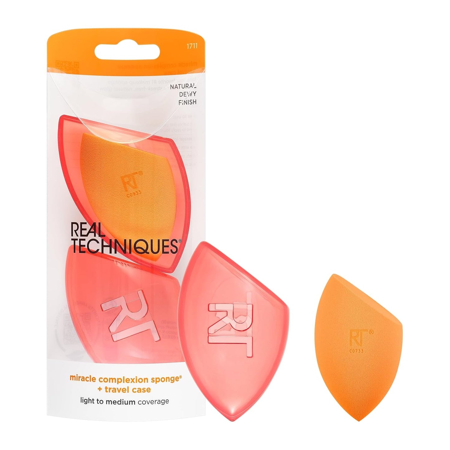 Real Techniques Miracle Complexion Sponge Set - Dewy, Travel-Friendly