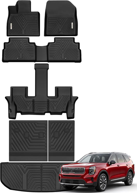 YITAMOTOR Floor Mats for 2020-2025 Kia Telluride - All Weather