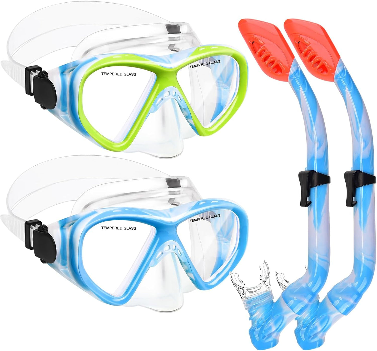 Kids Snorkeling Gear Set for Ages 6-14, Safe & Durable