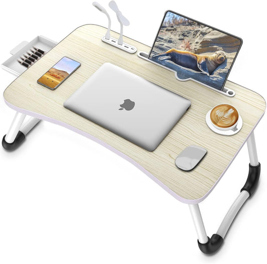 Zapuno Foldable Laptop Lap Desk - Stay Productive Anywhere!
