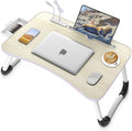 Zapuno Laptop Lap Desk with USB Ports and Storage Drawer