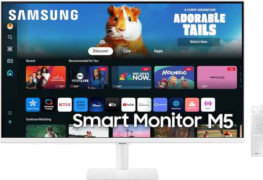 SAMSUNG 27 FHD Smart Monitor: Streaming TV, Gaming Hub, Workout Tracker