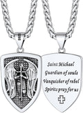 Saint Michael Necklace Stainless Steel 18K Gold Plated - FaithHeart