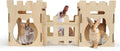 Extra Large Bunny Castles Hideout Split Balcony - Sturdy Wooden Tower