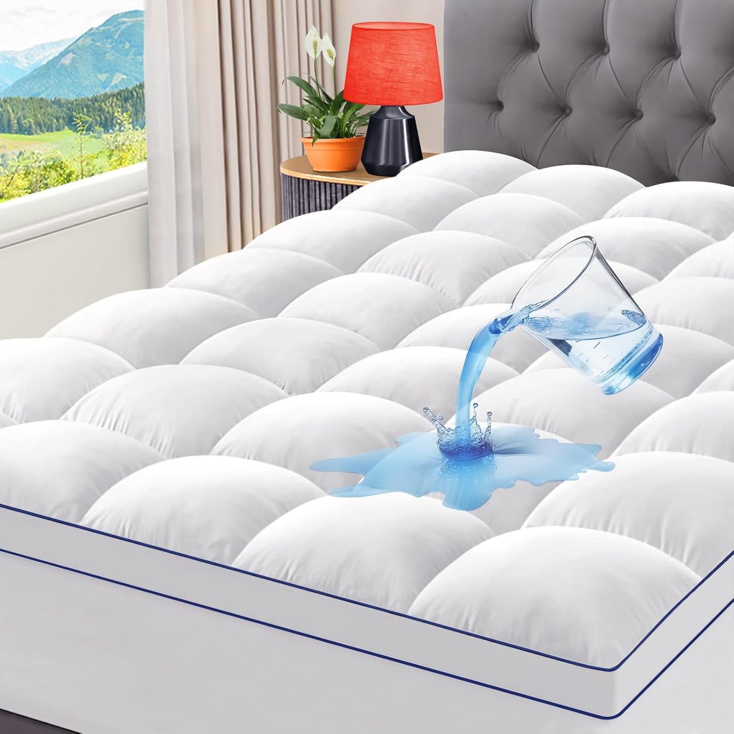 CYMULA Queen Mattress Topper Waterproof for Ultimate Comfort