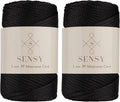 5mm Polyester Macrame Cord 2 Skeins 104 yd Each - Sparkling Craft Cord