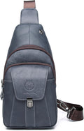 Genuine Leather Sling Bag for Men - Compact Crossbody Travel Bag