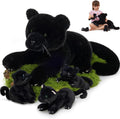 MorisMos Black Plush Panther Family Set 18ft Big Mama with 3 Cubs