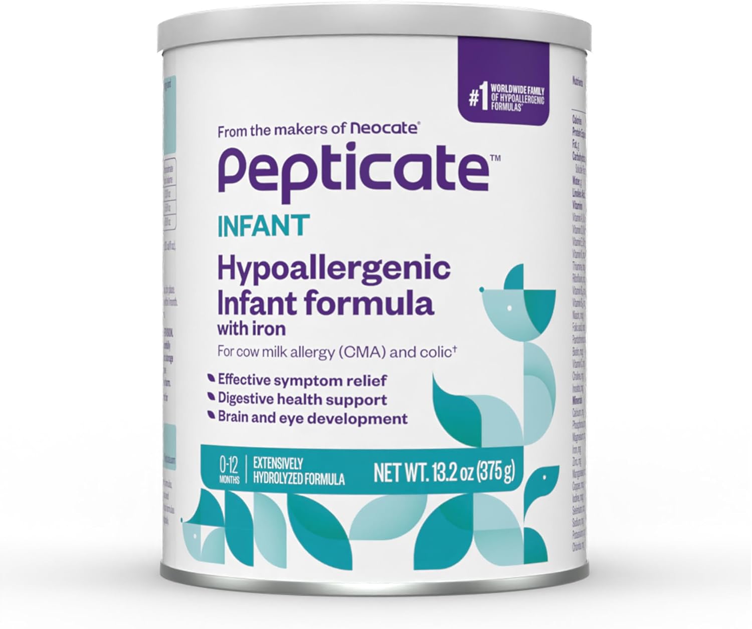 Pepticate Baby Formula for Cow Milk Allergy Relief and Nutrition