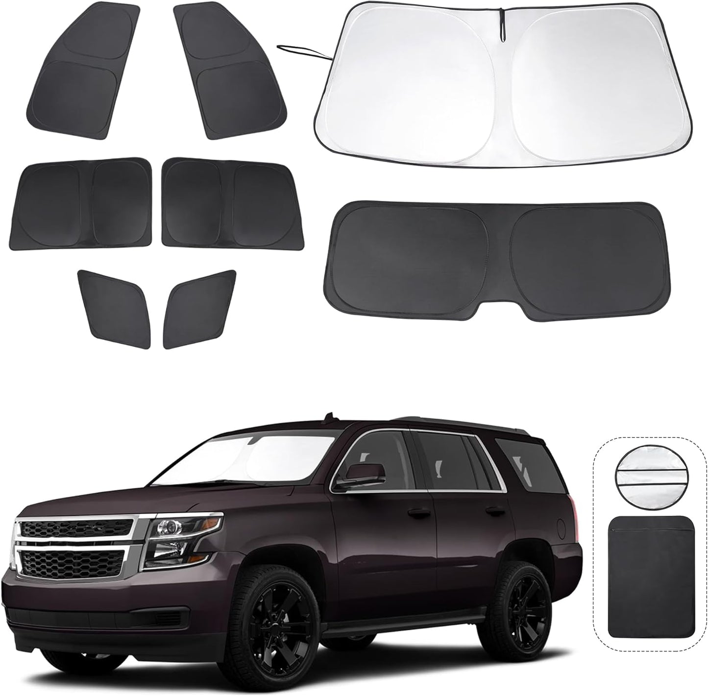 Custom Fit Window Shades for Chevrolet Tahoe 2015-2020 Model