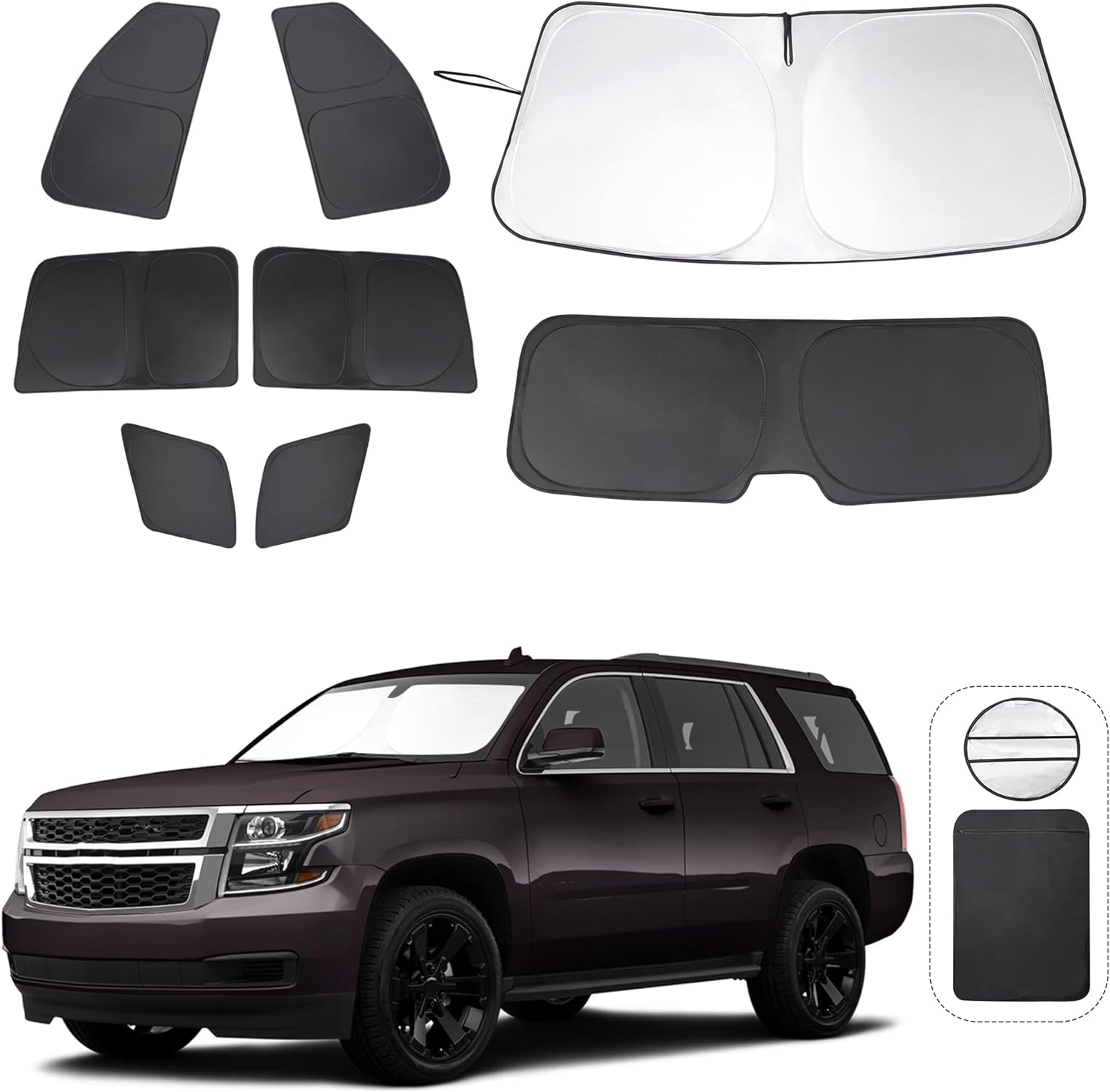 Custom Fit Window Shades for Chevrolet Tahoe 2015-2020 Model