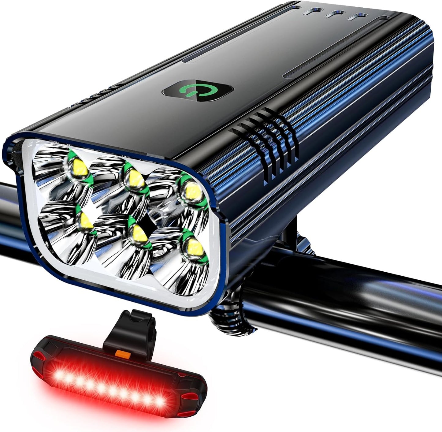 Upgrade Super Bright 6 LED Bike Light for Night Riding Safety