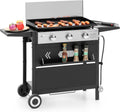 Captiva Designs 27 in Flat Top Griddle Grill - Ceramic Cast Iron