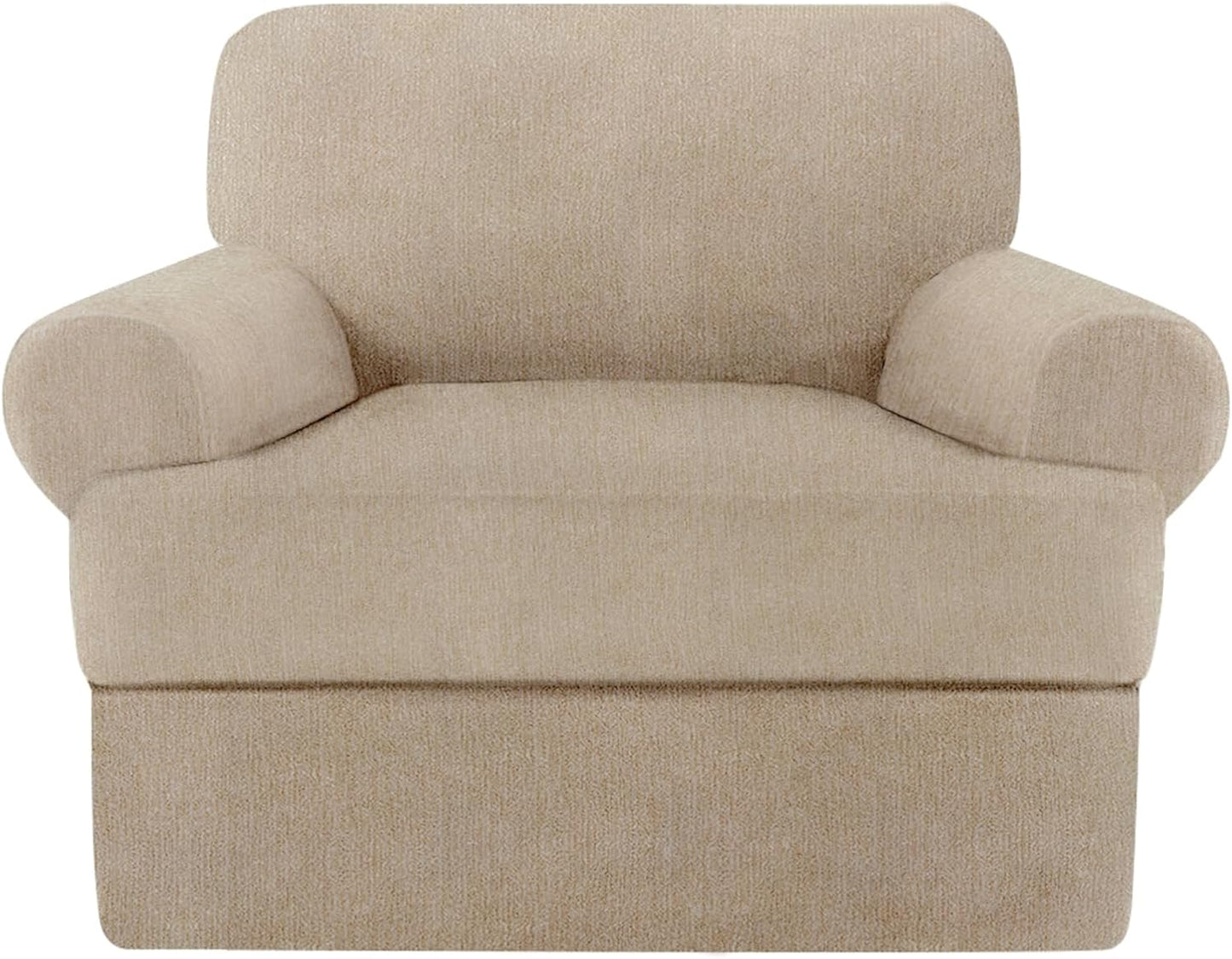 Super Stretch T Cushion Chair Covers for Living Room Protection
