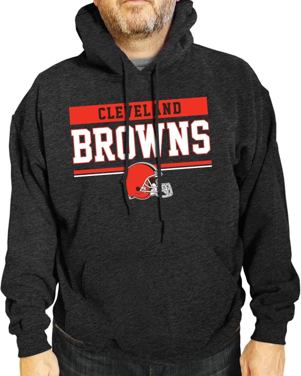 NFL Adult Gameday Charcoal Hooded Sweatshirt for Team Pride