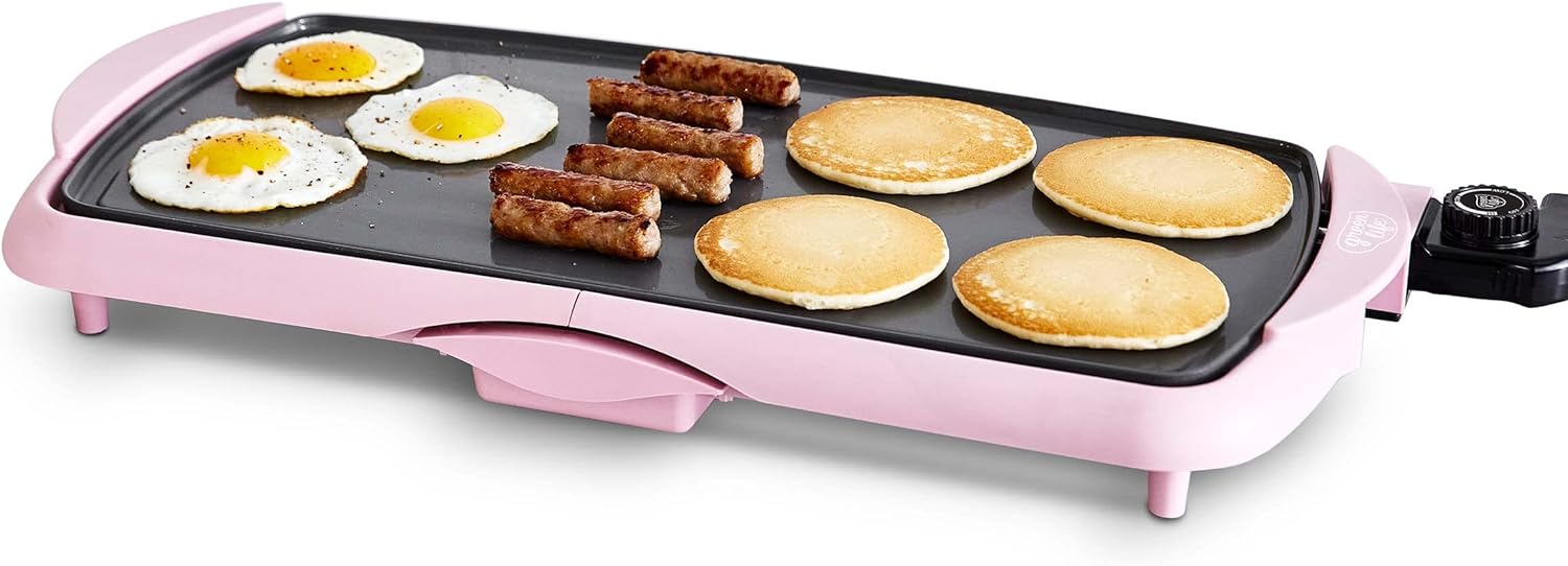 GreenLife 20 Extra Large Electric Griddle for Easy Cooking