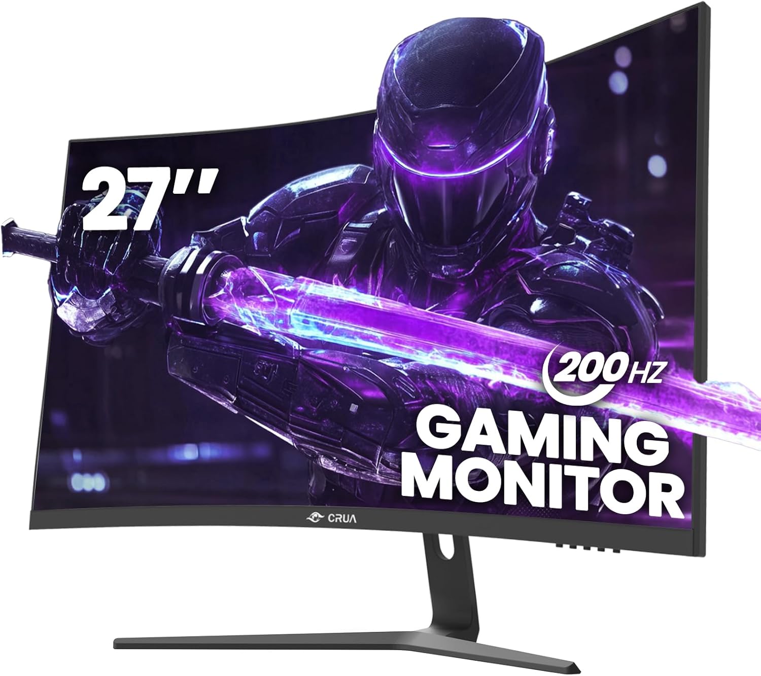 Crua 27 180Hz Curved Gaming Monitor: 1ms Response Time