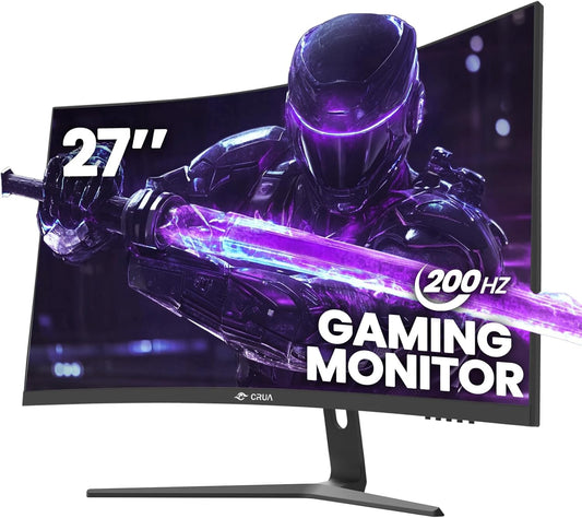 Crua 27 180Hz Curved Gaming Monitor: 1ms Response Time
