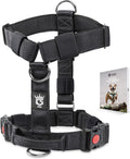 TSPRO Heavy Duty Tactical Dog Harness for Large Dogs - No Pull Control