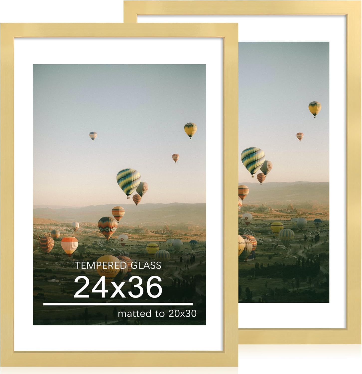 24x36 Poster Frame Set of 2 with Mat for 20x30 Photos