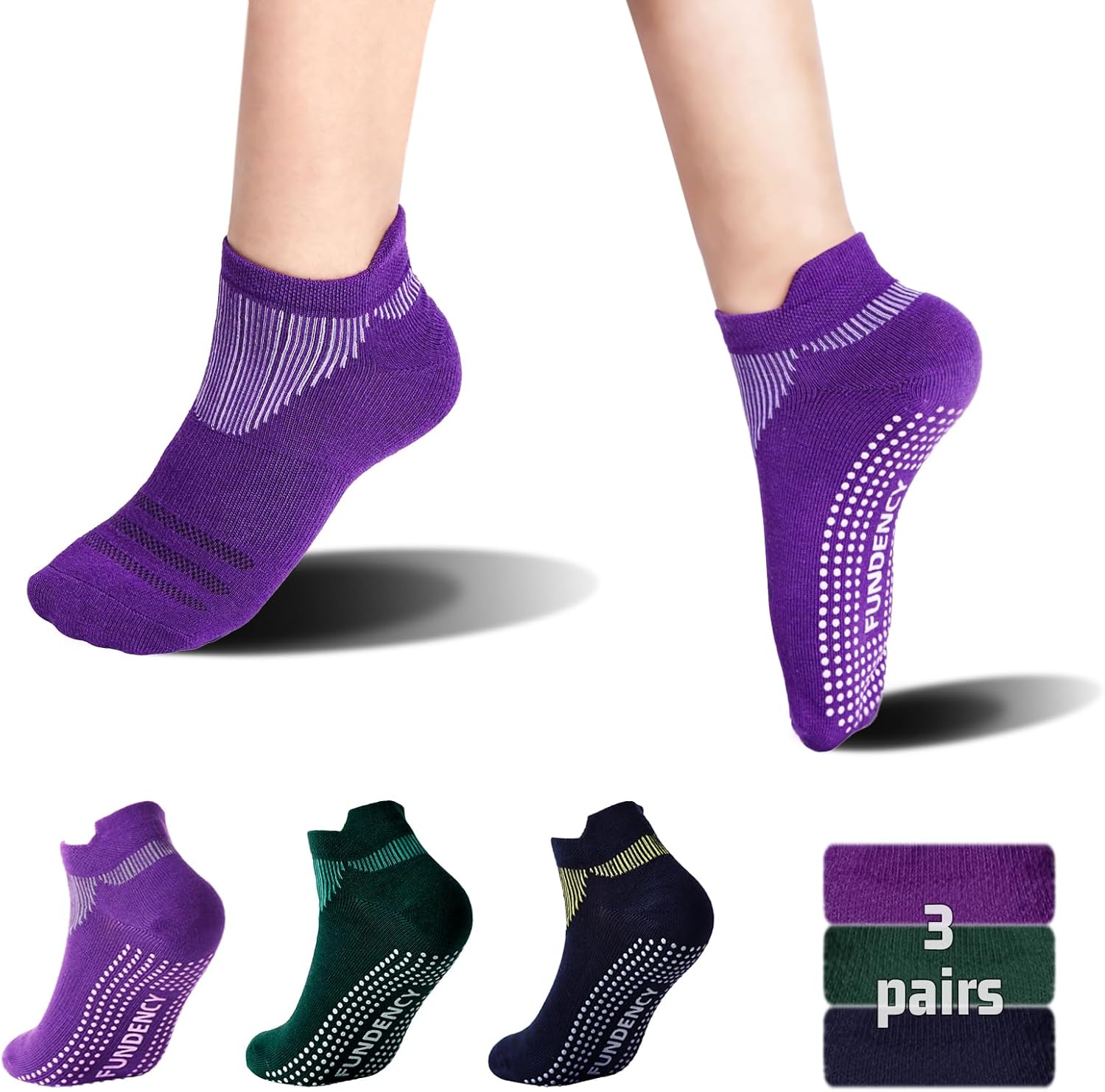 Anti-Skid Yoga Socks - FUNDENCY Grips
