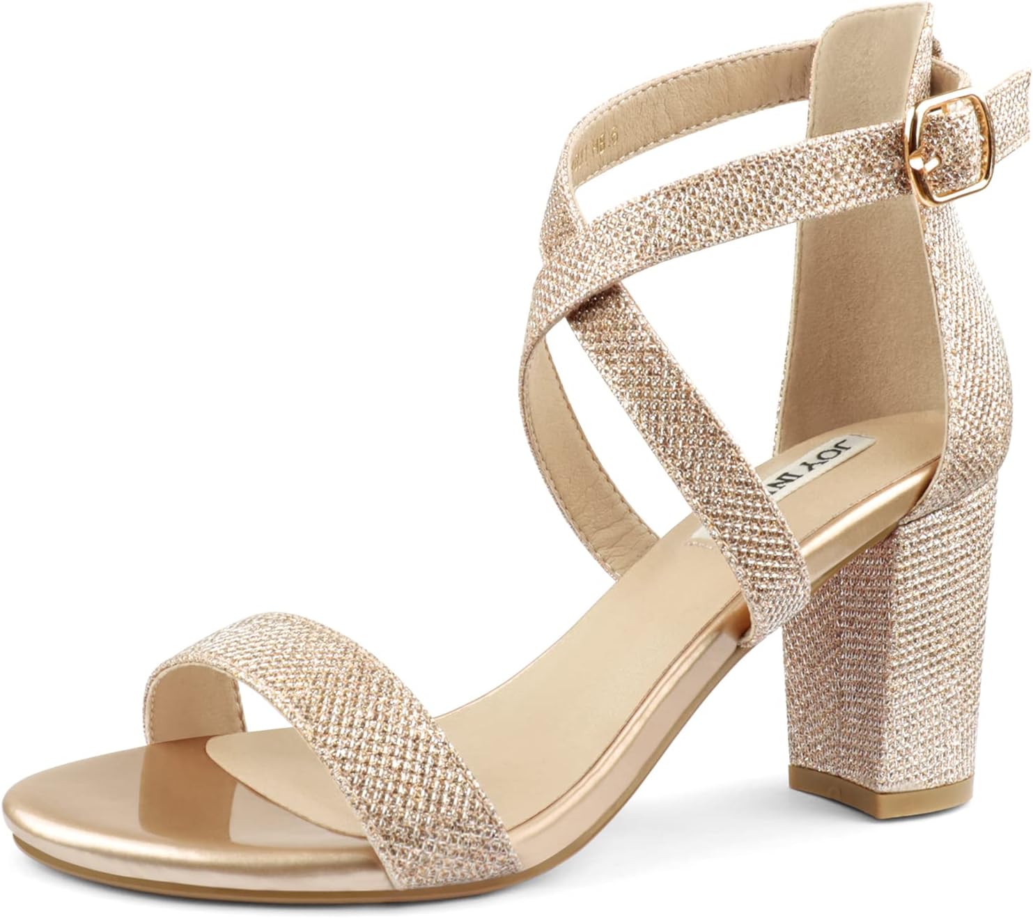 JOY IN LOVE Women's Chunky Block Heels for Stylish Comfort