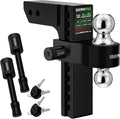 Adjustable Trailer Hitch for 2.5-in Receiver - 10in Drop/Rise Tow