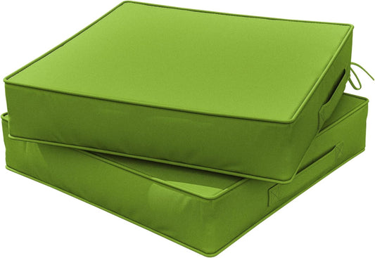 Premium Outdoor Chair Cushions 24in x 24in x 5in Set of 2