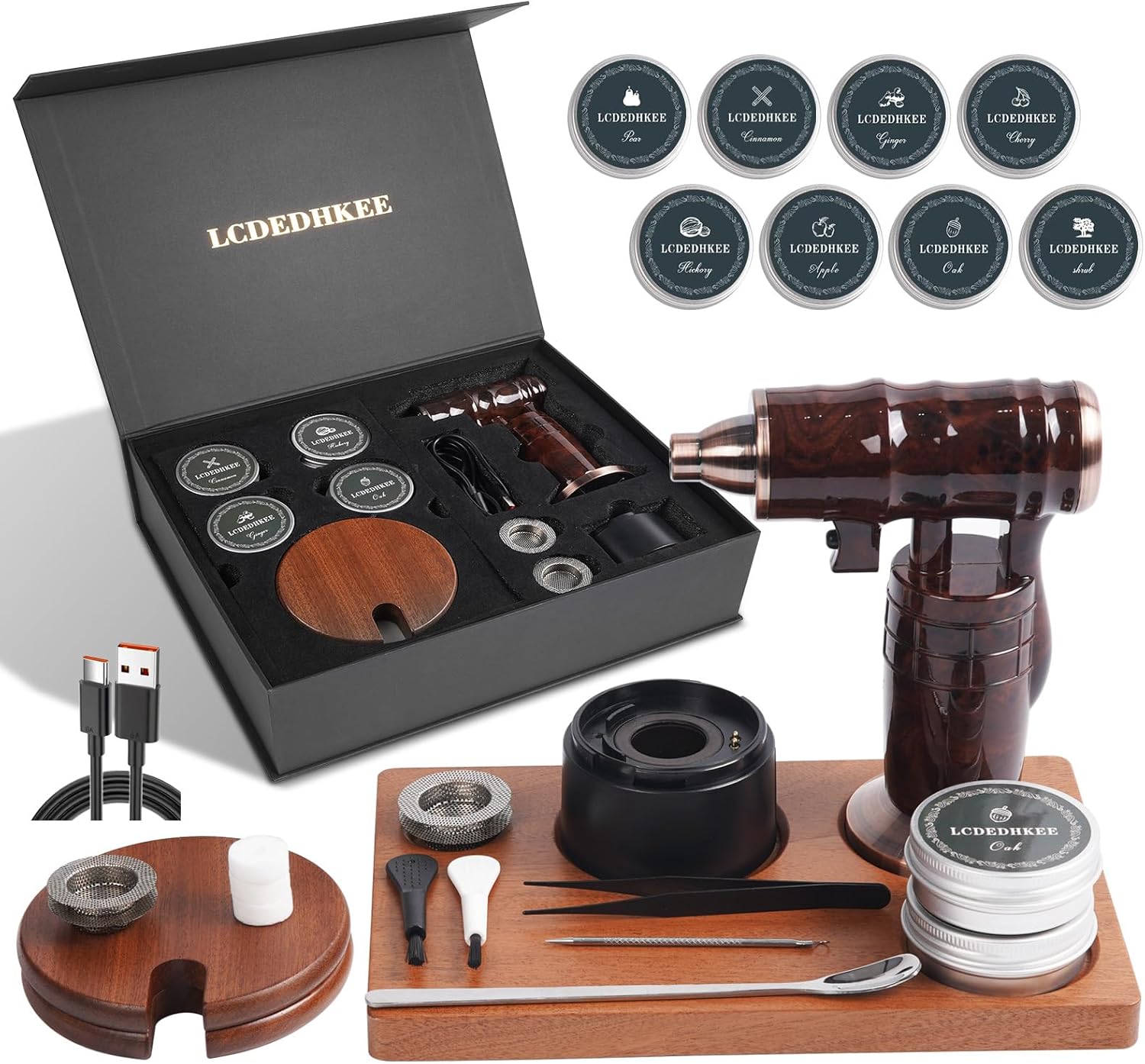 Smoke Cocktails Safely: Rechargeable Whiskey kit