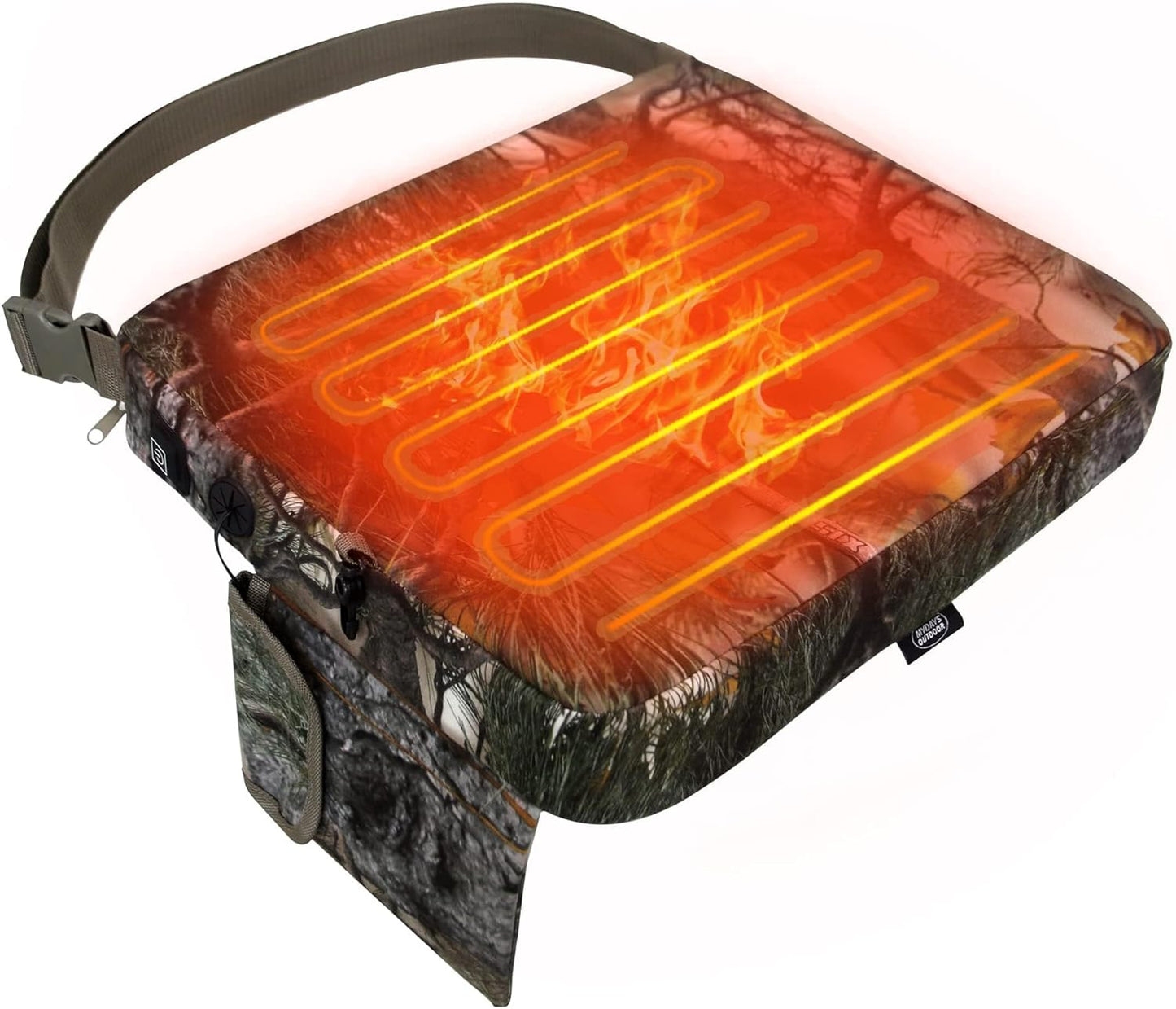 Heated Hunting Seat Cushion for Tree Stand & Camping Use