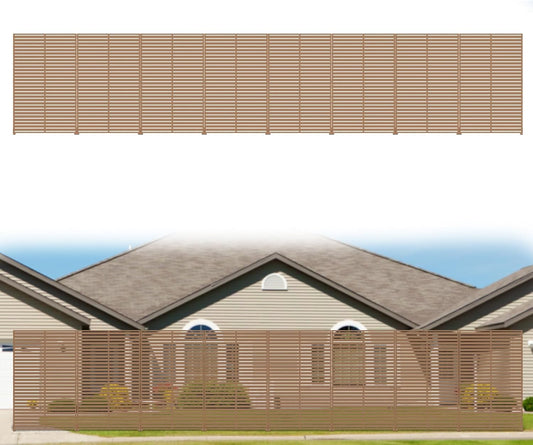 Privacy Fence Screen Outdoor 6 Panel HDPE Decorative Panels