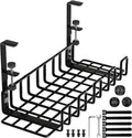 Under Desk Cable Management Tray 16 in - No Drill Cord Organizer