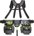 Tool Belt for Men with Suspenders, Adjustable 32 to 66 in Waist