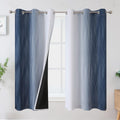 Ombre Blackout Curtains for Living Room and Bedroom Decor