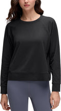 CRZ YOGA Cloud Jersey Pullover Sweatshirt for Women (Style MGCB)