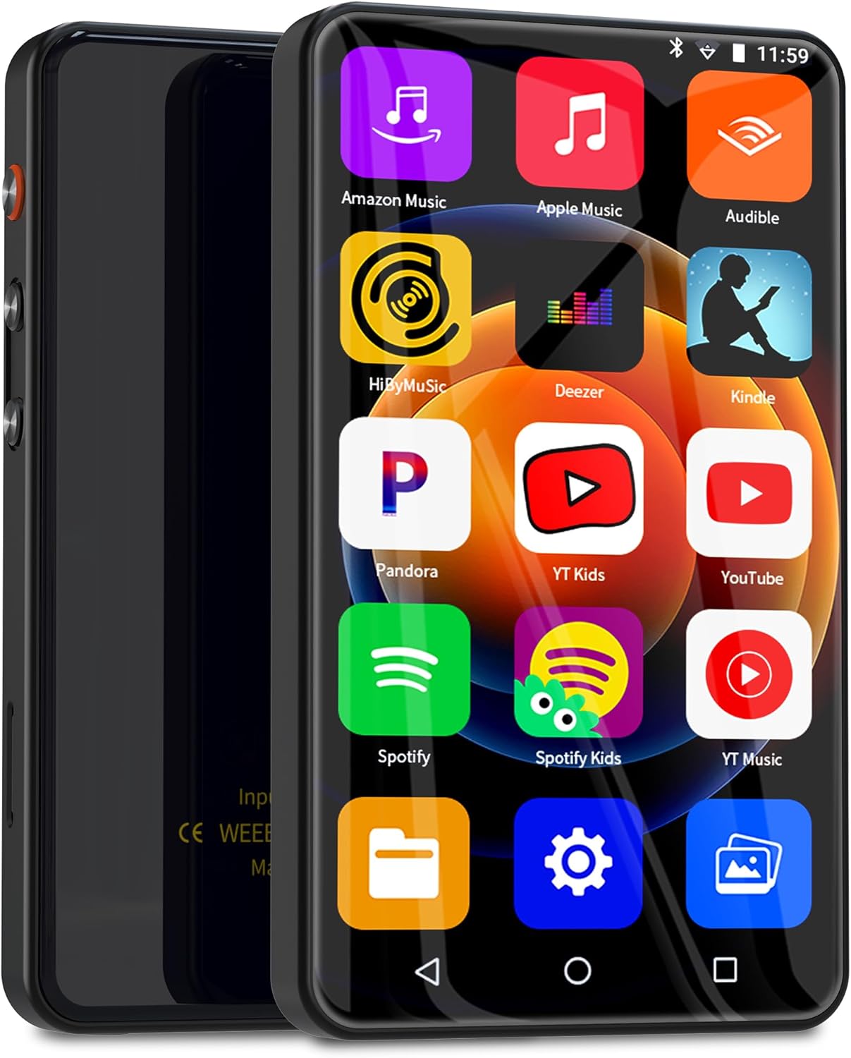 Ultra-Thin 144GB MP3 Player with Bluetooth and WiFi Features