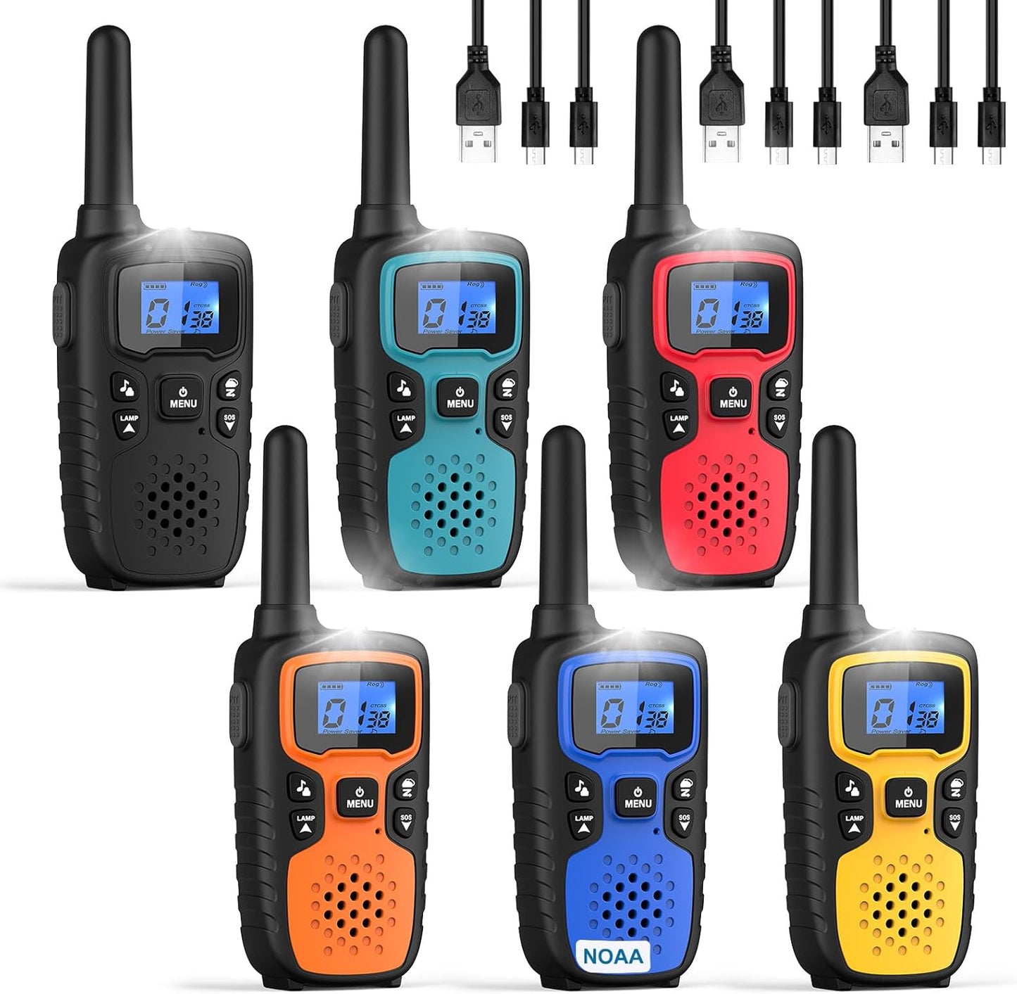 Wishouse Walkie Talkies for Kids and Adults - Long Range 2 Way Radios