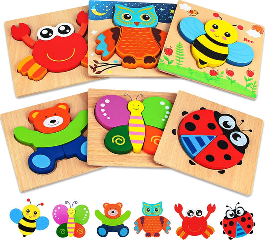 Dreampark Montessori Toddler Puzzles - Educational Fun