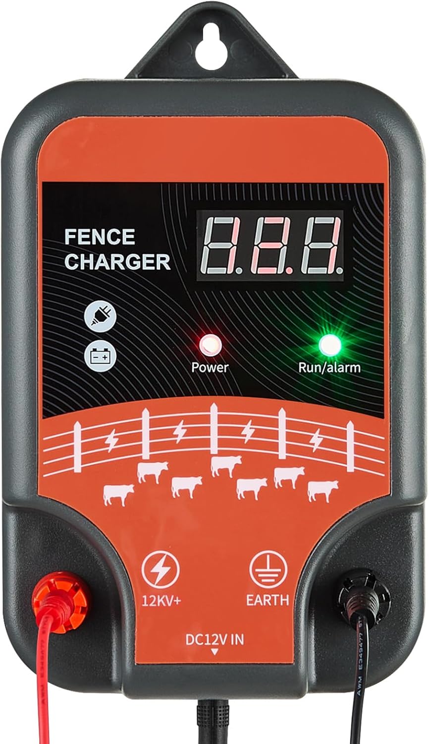 VEVOR Electric Fence Charger 10kV 3J for Livestock Protection
