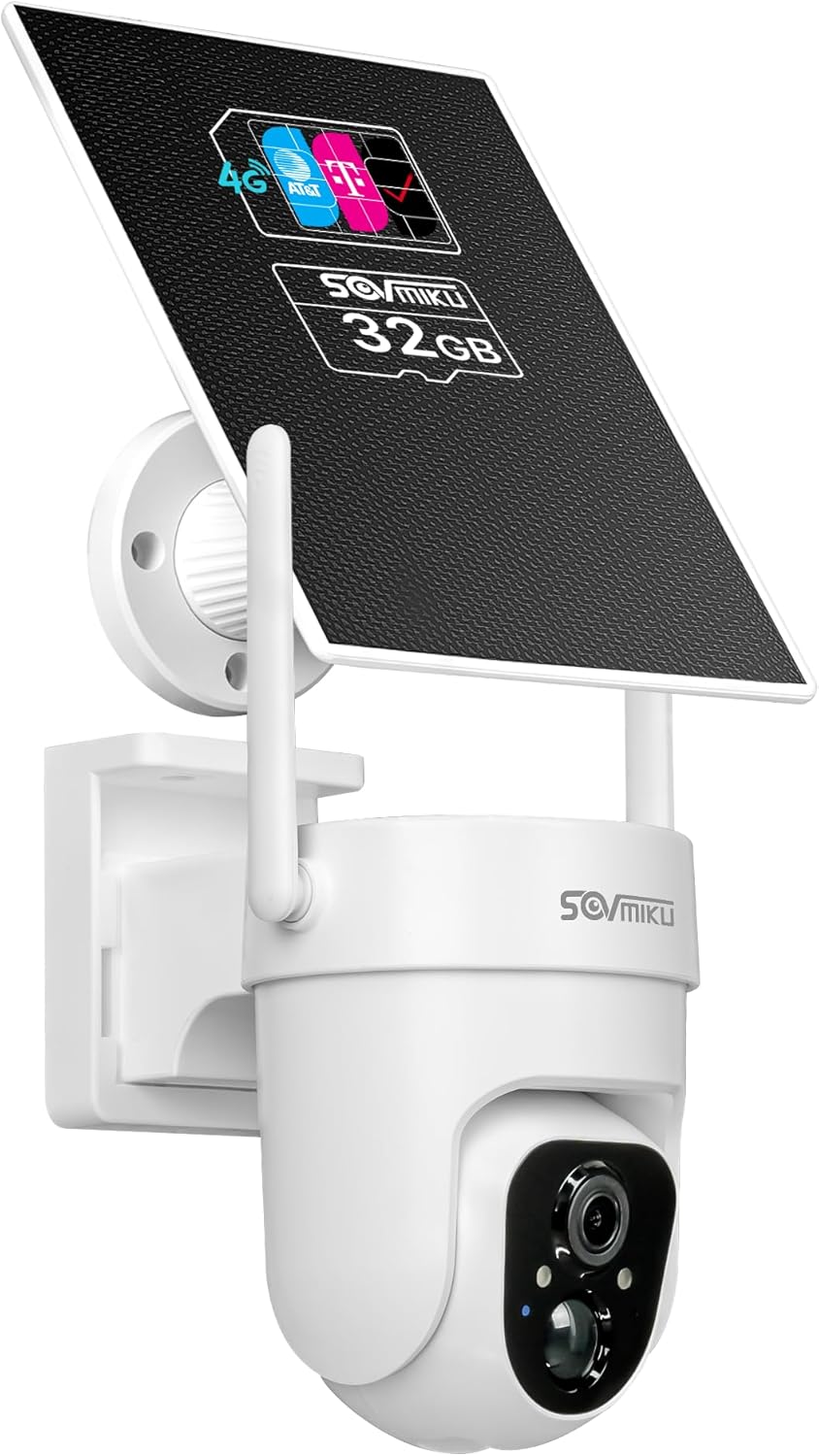 Sovmiku CQ3 4G LTE Cellular Security Camera for Outdoor Use