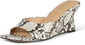 Women's Wedge Sandals with Memory Foam Insole - Comfortable Lift